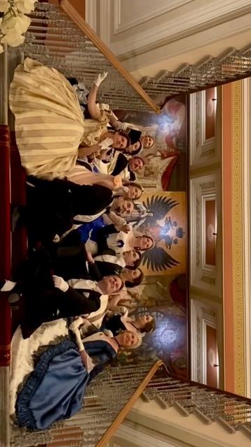 «Райский сад» на гранд-бале в Талион Империал отеле 🤍 #crinolines #1850 #historicaldance