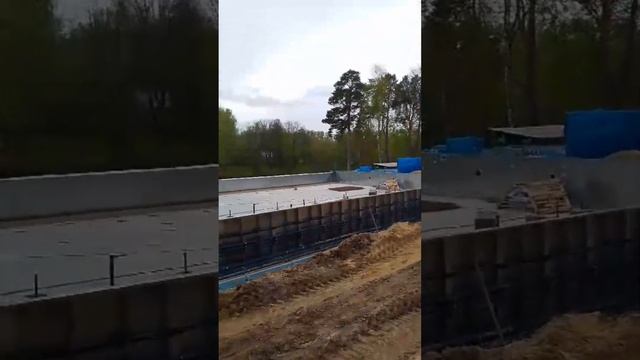 Строительство общественного бассейна Инфинити.