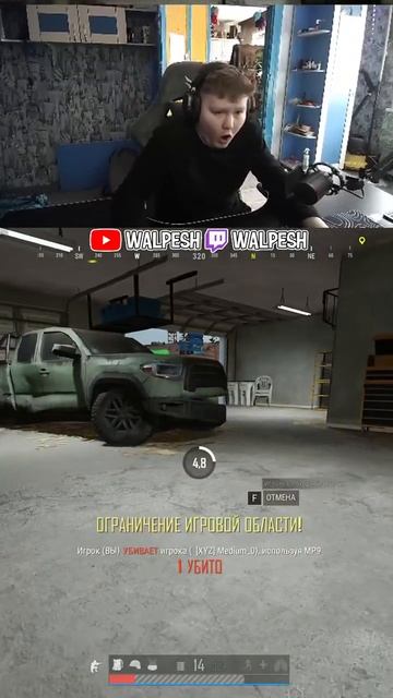 киберспортивный крик | #walpesh с помощью #Twitch #pubg #пабг #см?