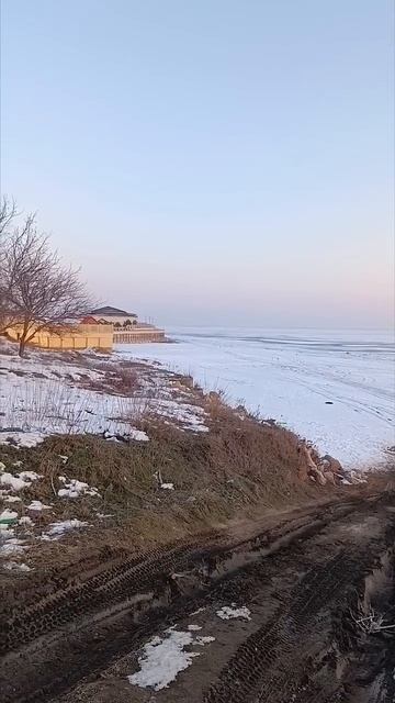 Краснодарское водохранилище 🌊 замёрзло 🥶 #Краснода?