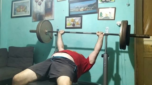 Жим лёжа. Пирамида 9 тренировка. Узкий хват 80 кг