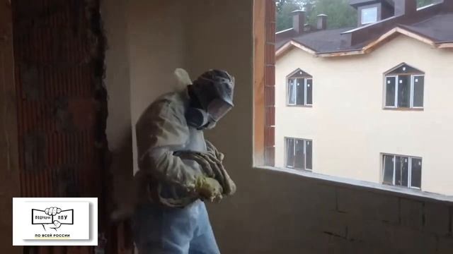 Утепление кирпичных стен, домов, фасадов -напылением ППУ от Подрядчика ППУ