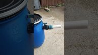 Песочный фильтр для бассейна из пластиковой бочки 30 л.