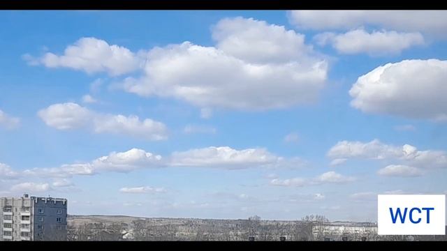 Таймлапс no. 2. Дневные кучевые облака