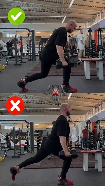 Выпады с гантелями месте  #workout #shorts #bodybuilding #gym #personaltrainer