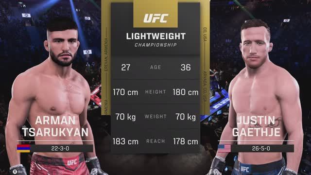 UFC 5 - Арман Царукян против Джастина Гейджи