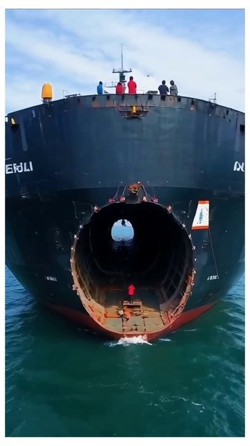 Giant ship double hull construction #machinary #machineengineering #machienry