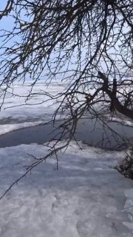 На озере Ильмень льдины! #travel #lake