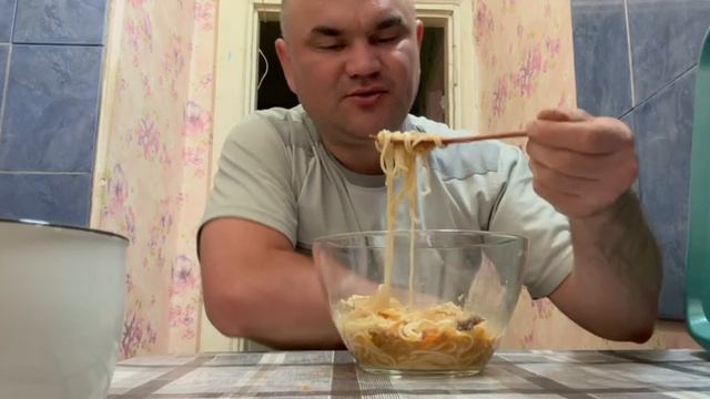 СПАГЕТТИ С ГУЛЯШОМ/УЖИН