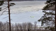 Рыбаки на Каме. Весна. Март. Ледоход