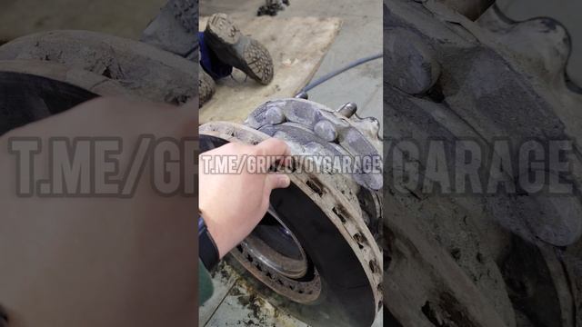 Замена тормозных дисков на КАМАЗе 5490