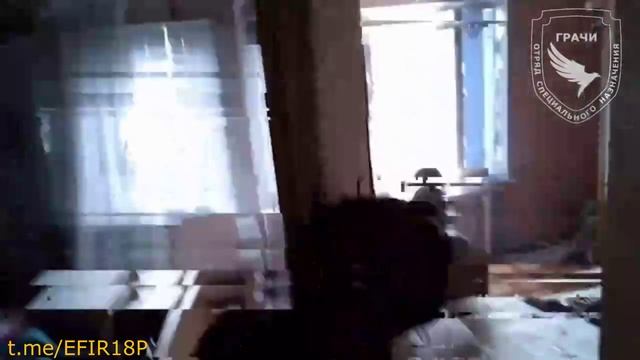 Архивные кадры налёта развед группы СпН ”Грачи” на позицию ВСУ в н.п Курахово