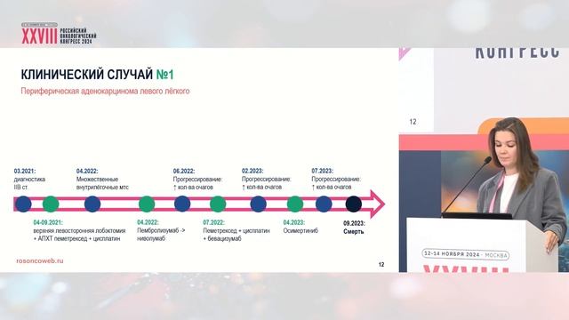 Клинические случаи с EGFR мутациями при НМРЛ