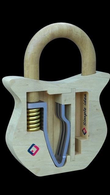DIY Secret Wooden Padlock