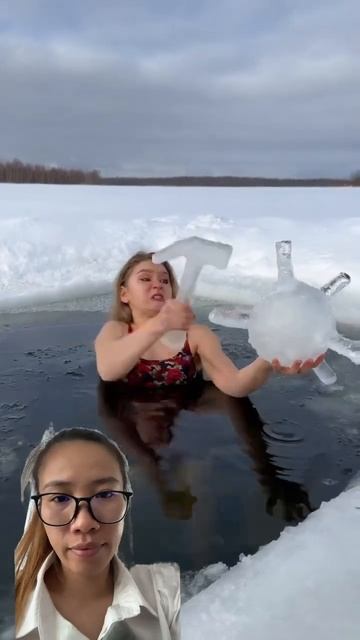 Wao😝 #отдых #озеро #mermaid #рыбалка #природа #icequeen #winter #ice #fr