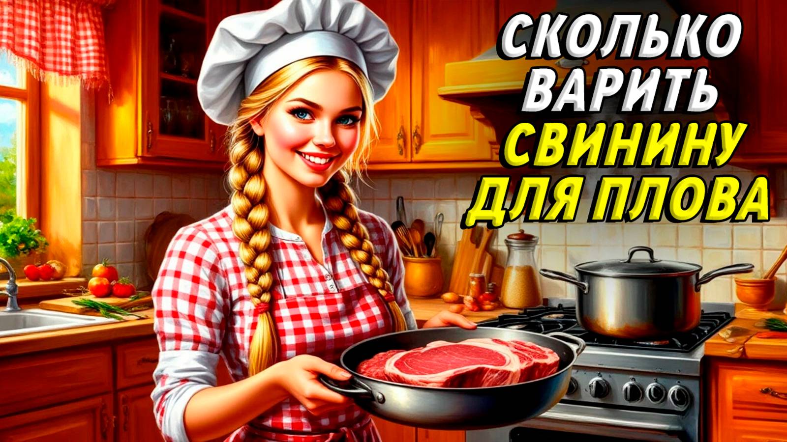 Сколько варить свинину для плова