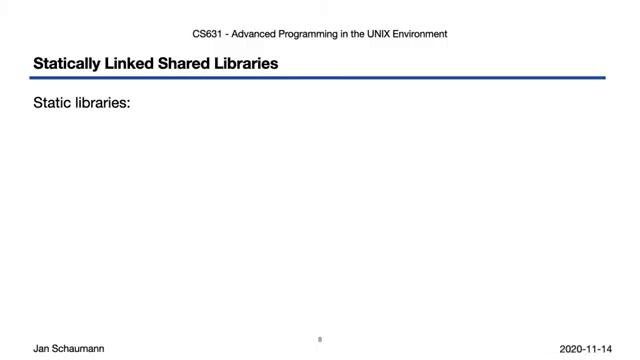 UNIX24-11-3 Advanced Programming in the UNIX Environment_ Week 11, Segment 3 - Shared Libraries