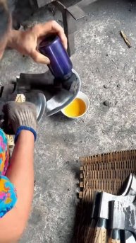 How to make an ax shiny #shorts