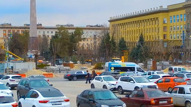 Ремонт улиц Волгограда обновление Стеллы и вечного Ог