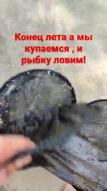 конец лета !!!а мы купаемся и рыбку ловим.