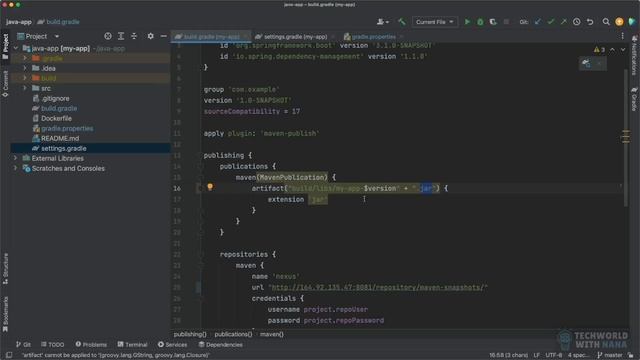 6.5 Публикация артефакта в репозиторий