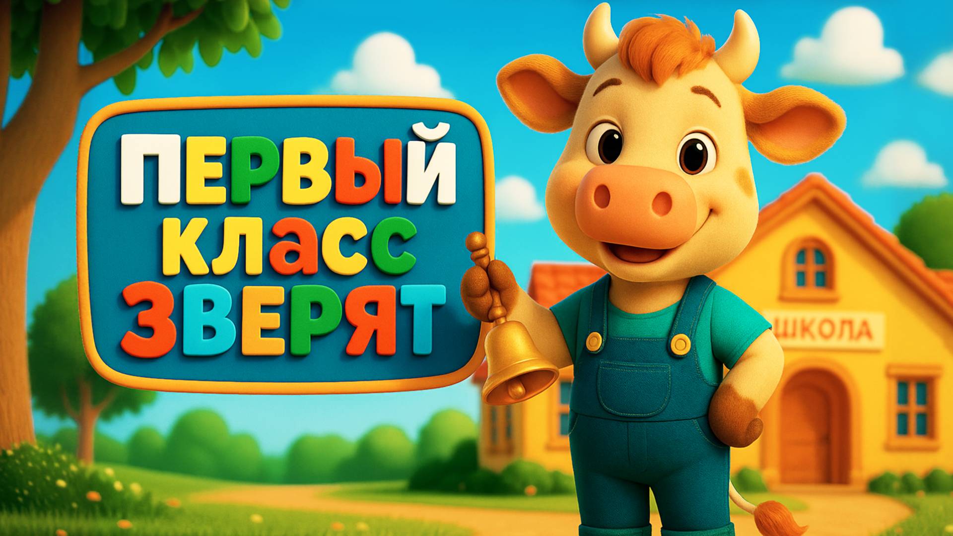 Первый класс зверят – Весёлая детская песенка про животных и школу
