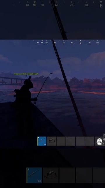 Обычная рыбалка на сервере RUST100RENTGEN