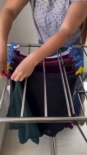 Не хватает места на сушке, воспользуйтесь такой хитростью 👚