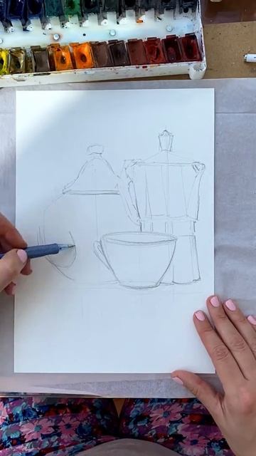Tea Time | Чайник, рисунок