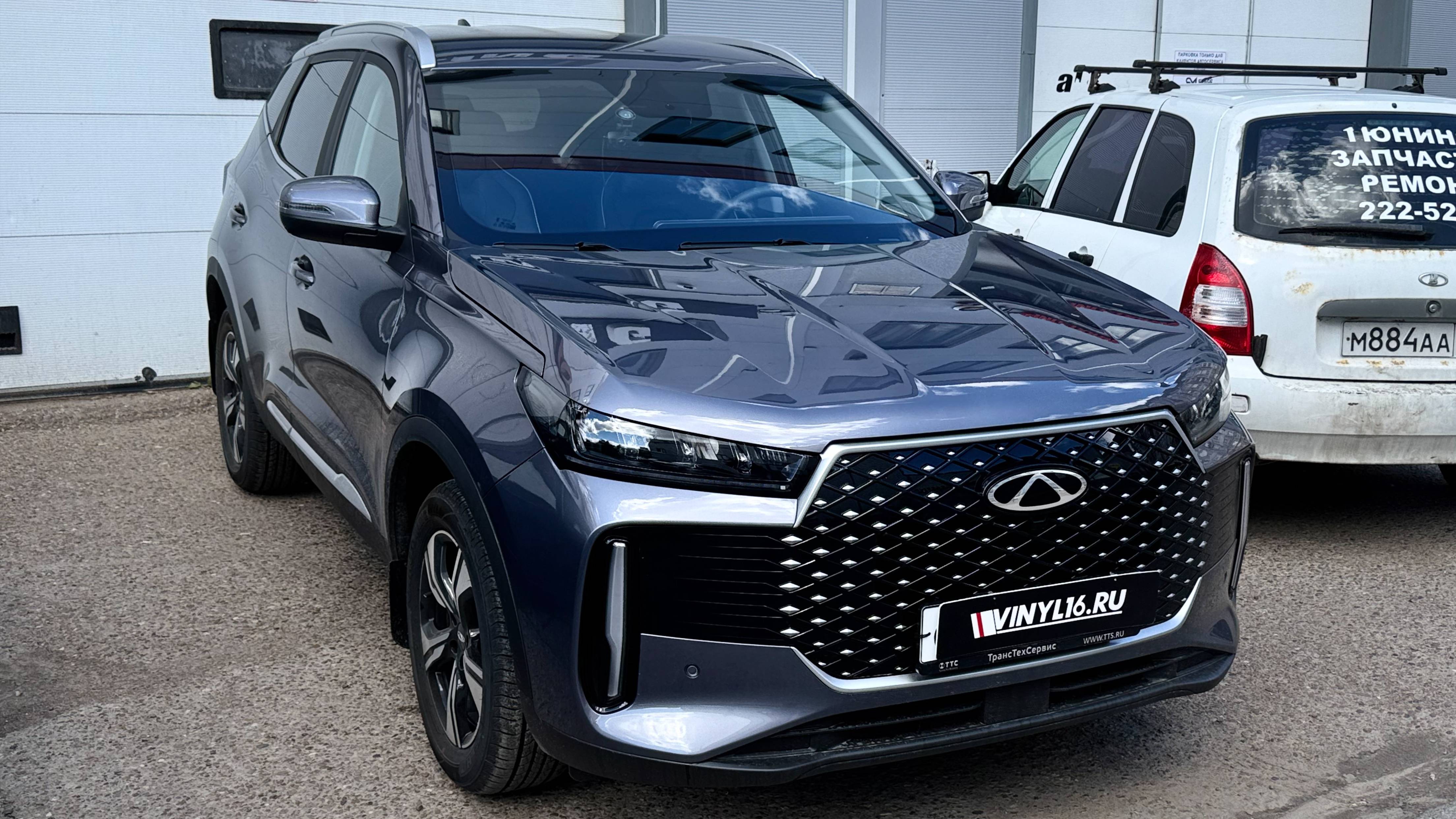Сделали частичное бронирование кузова полиуретановой пленкой - Chery Tiggo