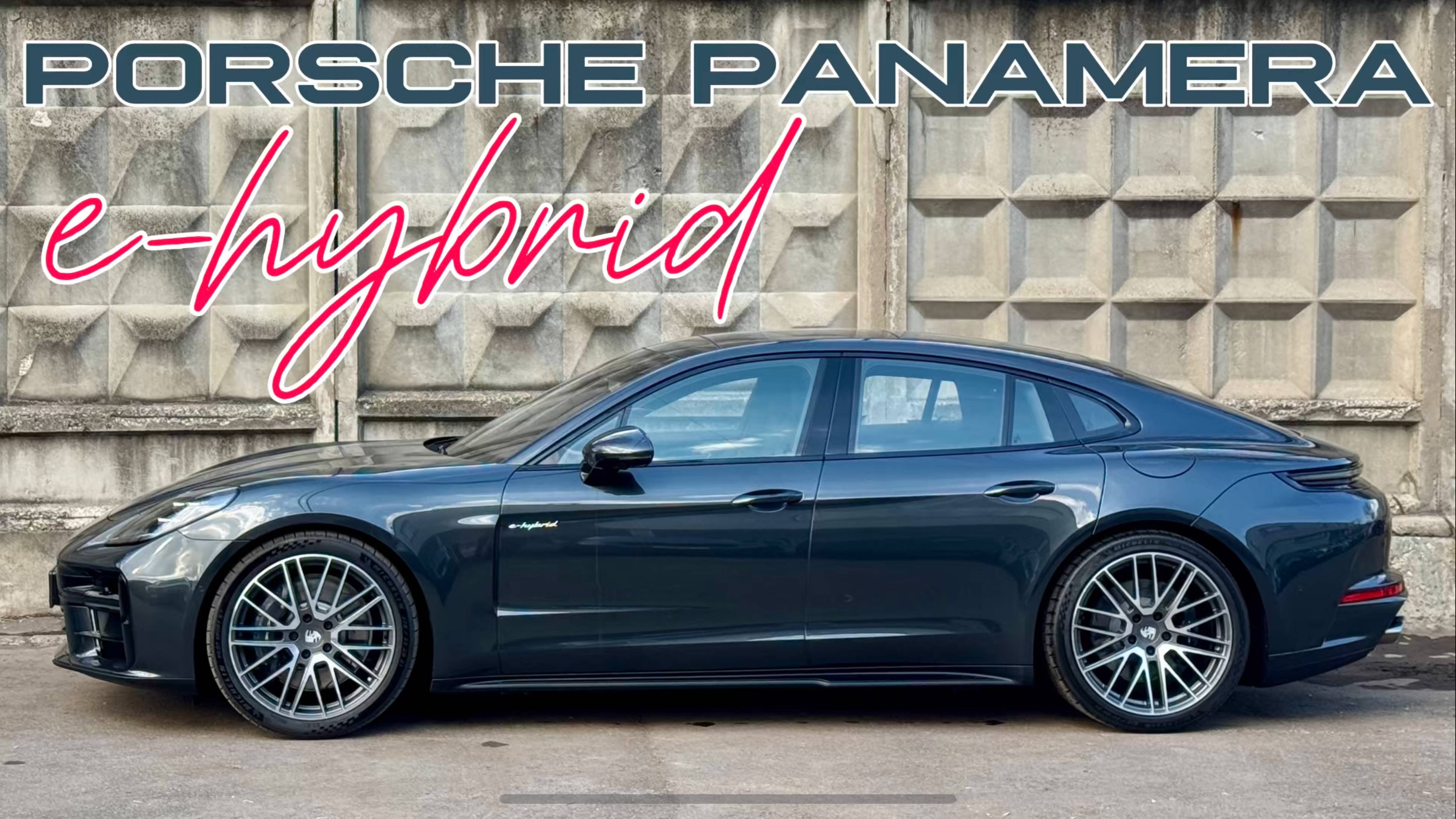 Обзор эксклюзивной Porsche Panamera 4 e-hybrid 2024. Volcano Grey, Espresso Club Interior