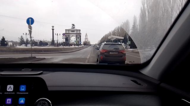 на машине по Курску