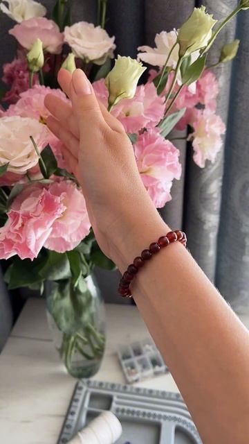 Гранатовый браслет #браслетыназаказ #jewelry #ювелирныеи?