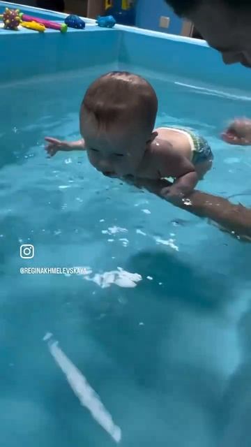 Мой сын в бассейне на 2 занятие. Ему очень нравится🥰