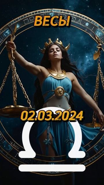 Ежедневный гороскоп на 02.03.2024 для весов! #весы #ежеднев?