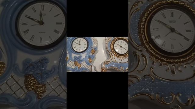 Фарфоровые винтажные часы