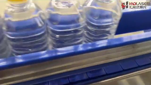 Лазерный принтер-маркиратор. Печать на ПЭТ бутылке даты