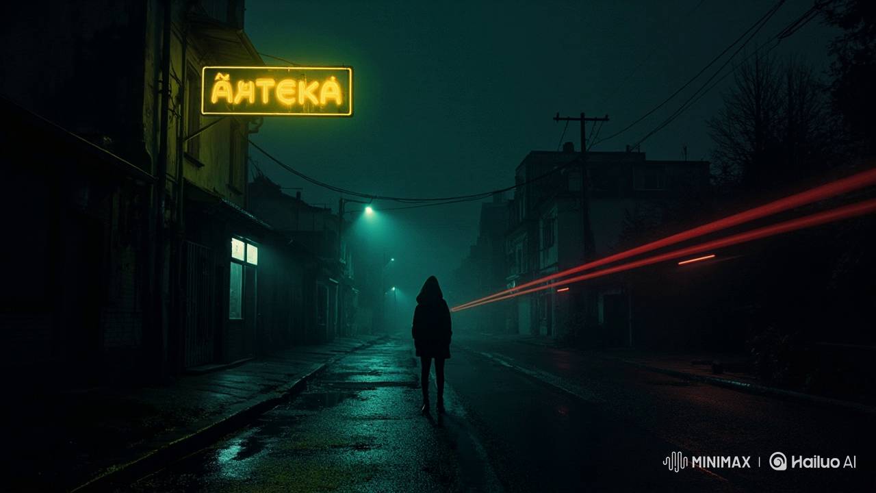 Блок AI - Аптека, улица, фонарь