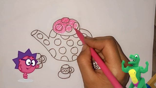 Bolalar uchun Choynak rasm chizish |Drawing Teaport for children Рисование Чайник д