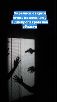 Украинец открыл огонь по военкому в Днепропетровской области