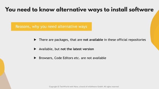 2.7 Package Manager. Installing Software on Linux