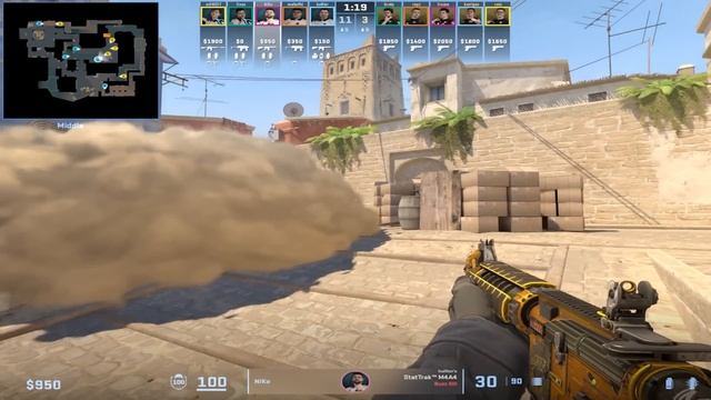 Как играть в КОННЕКТОРЕ на MIRAGE CS2? Смотрим за donk и n1ko