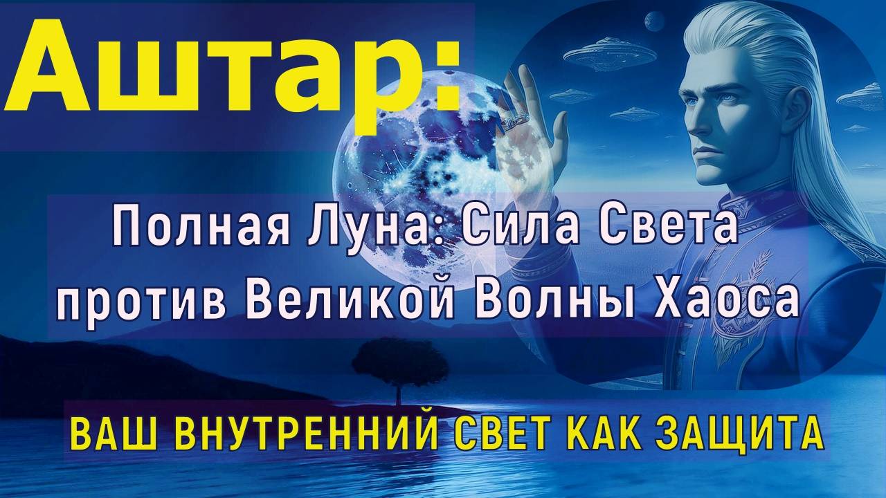 АШТАР: Полная Луна: Сила Света против Великой Волны Хаоса