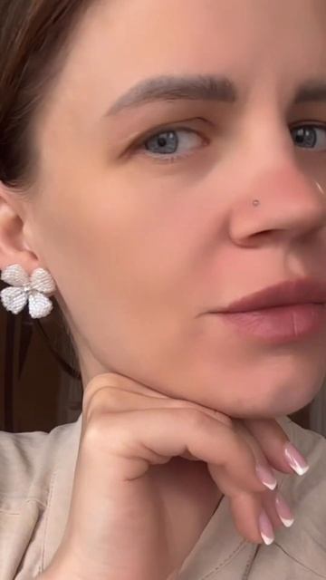 Так цветок 🌺 или клевер 🍀 ? Пуссеты из бисера