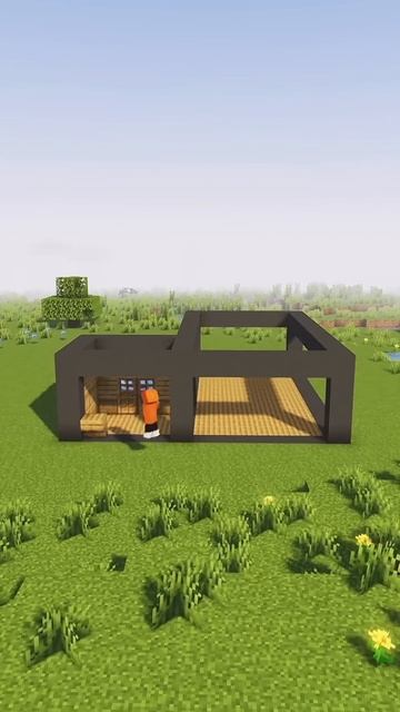 Дом с Бассейном в Стиле Модерн в Майнкрафт! 🏡 #minecraft #sho