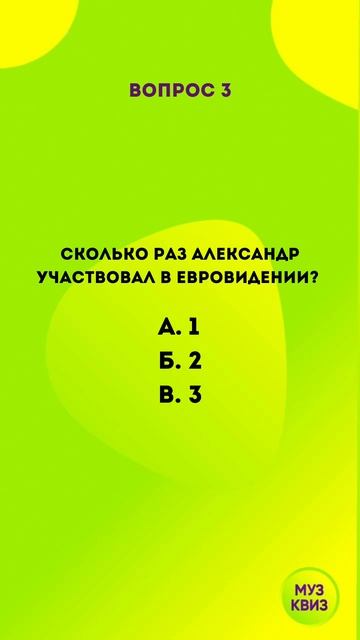 Музыкальная викторина в честь дня рождения Александра Рыбака