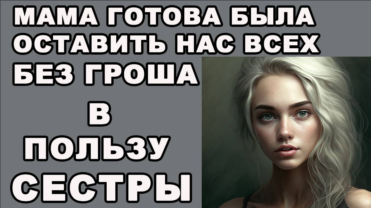 Истории из жизни. МАМА готова была оставить нас без ГРОША, Аудио рассказы, жизненные истории