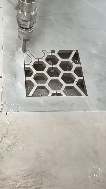 The process of cutting stone using water #shorts