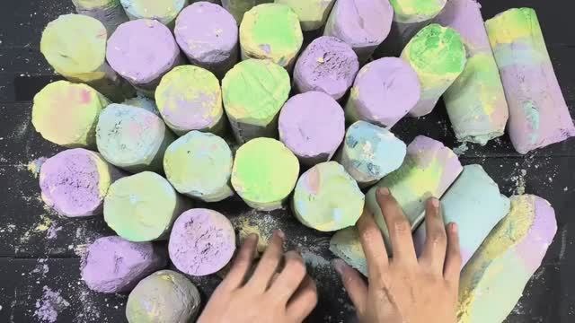 АСМР|Цилиндры|Хруст мела|ASMR|Gymchalk