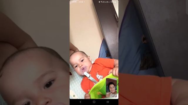 На видео связи с бабушкой Олей